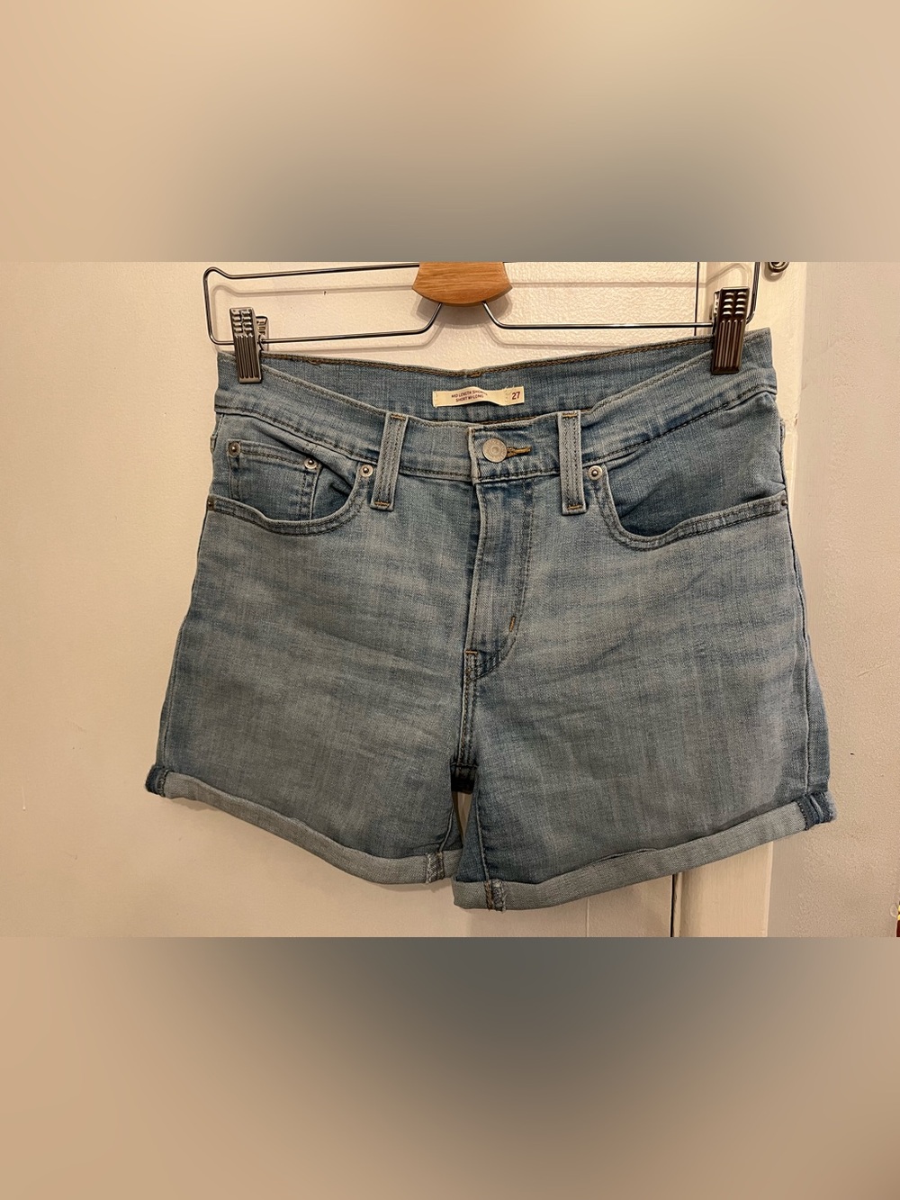 Levi’s Light Wash Denim Shorts